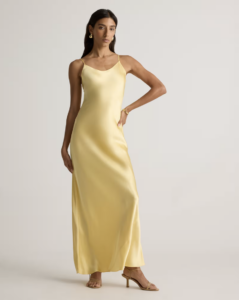 Quince butter yellow dress for wedding